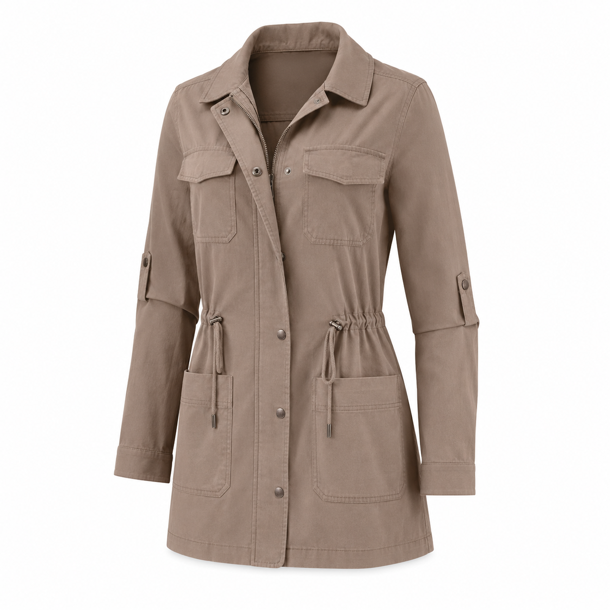 Maeve Drawstring Utility Jacket