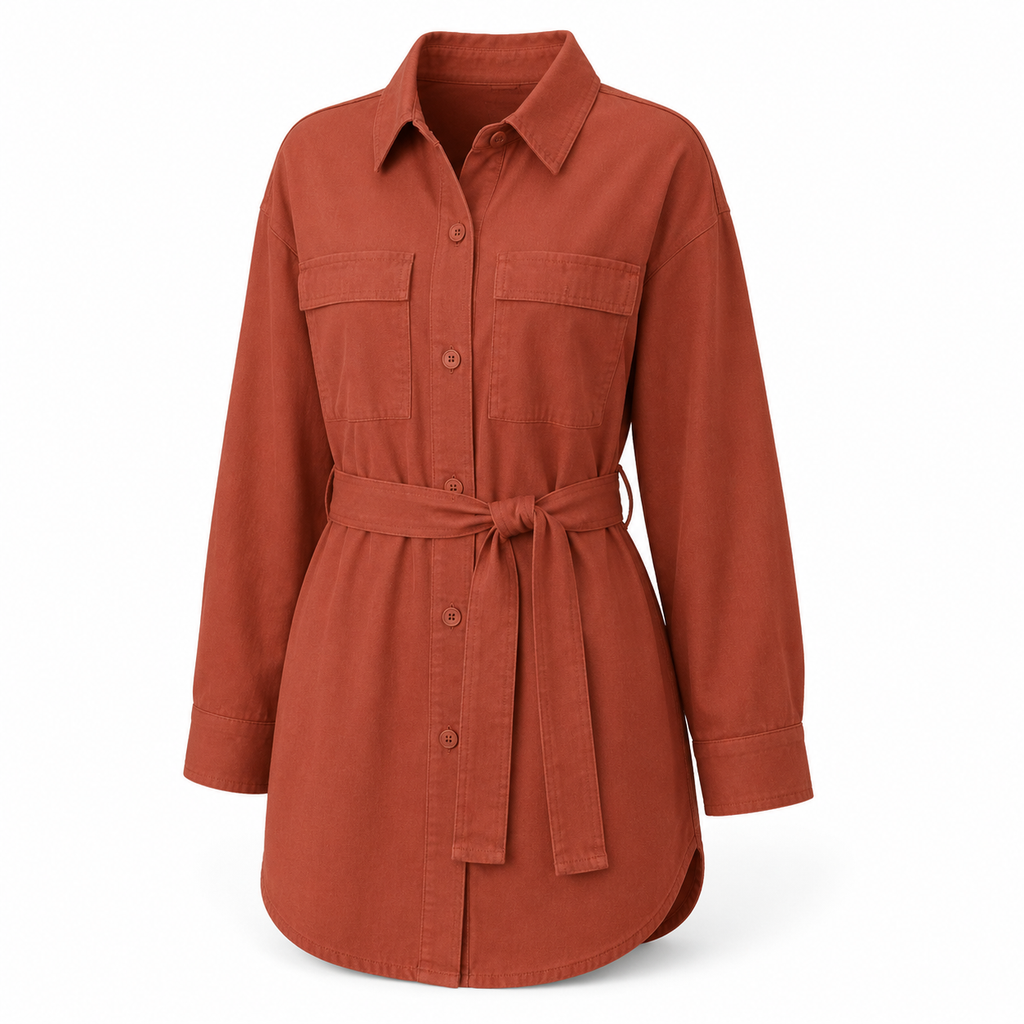 Brielle Belted Utility Overshirt