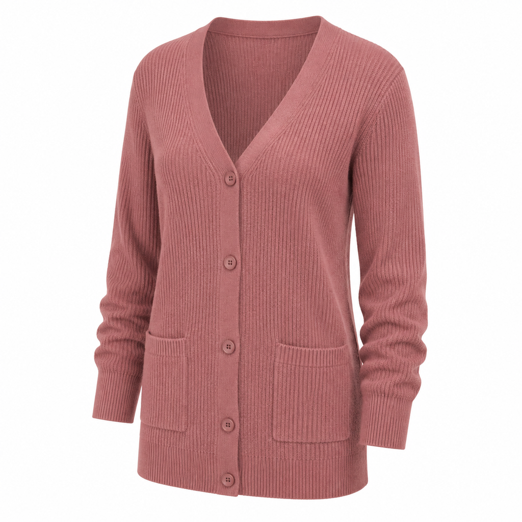 Maren Button-Front Knit Cardigan