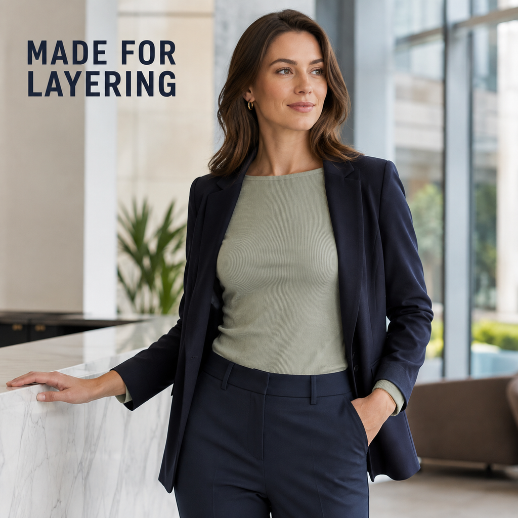 Willa Ribbed Layering Top