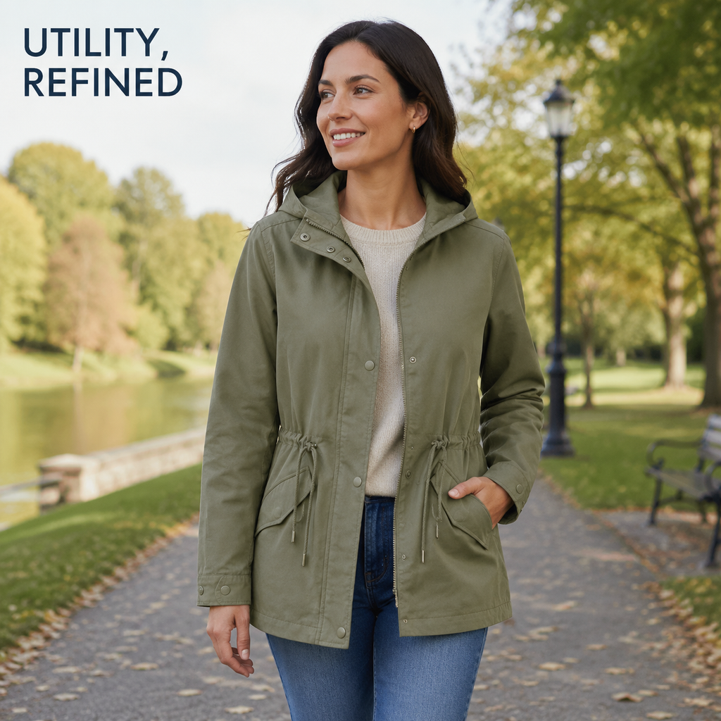 Avery Hooded Utility Jacket