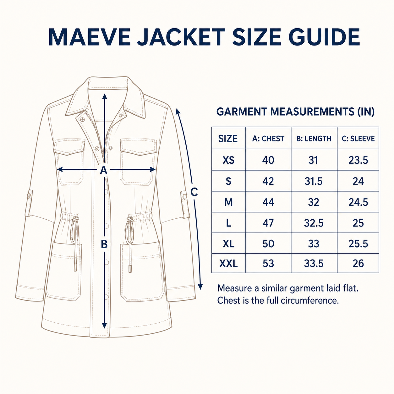 Maeve Drawstring Utility Jacket