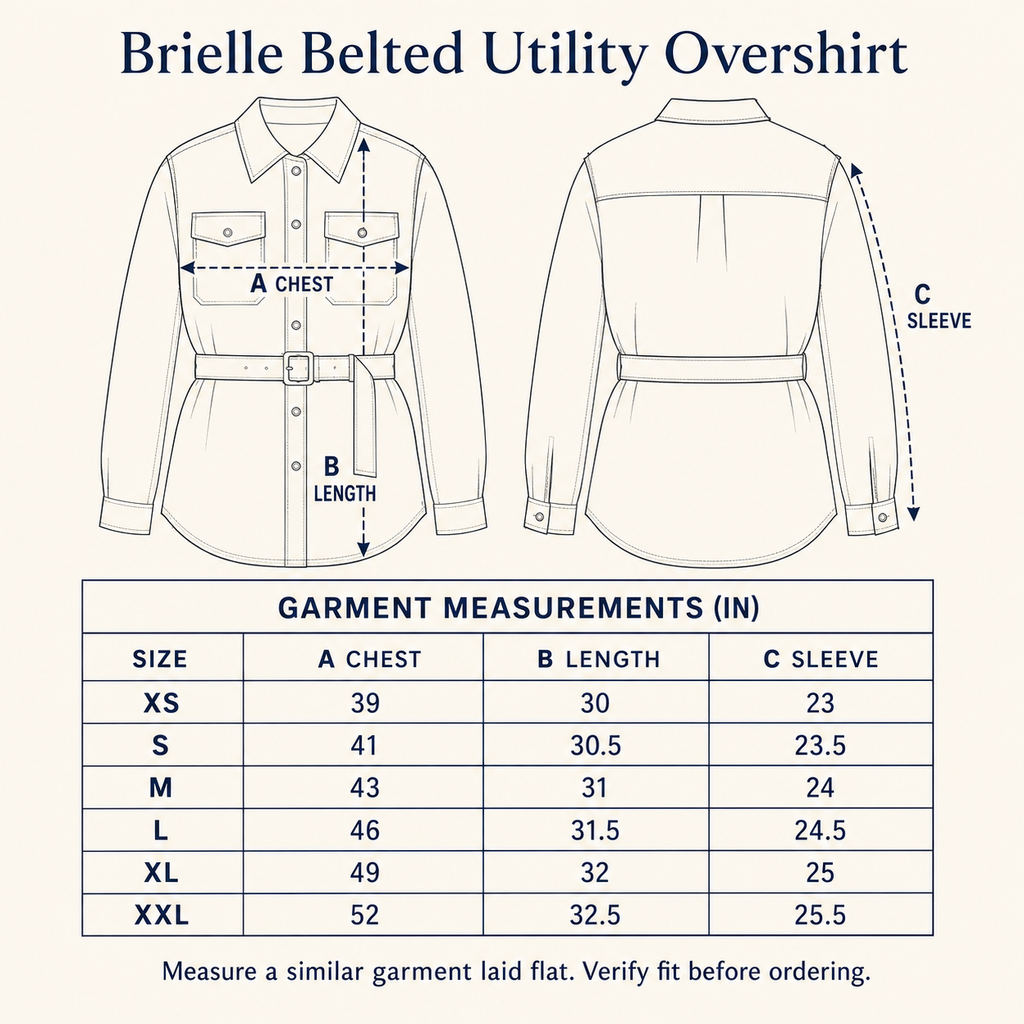 Brielle Belted Utility Overshirt
