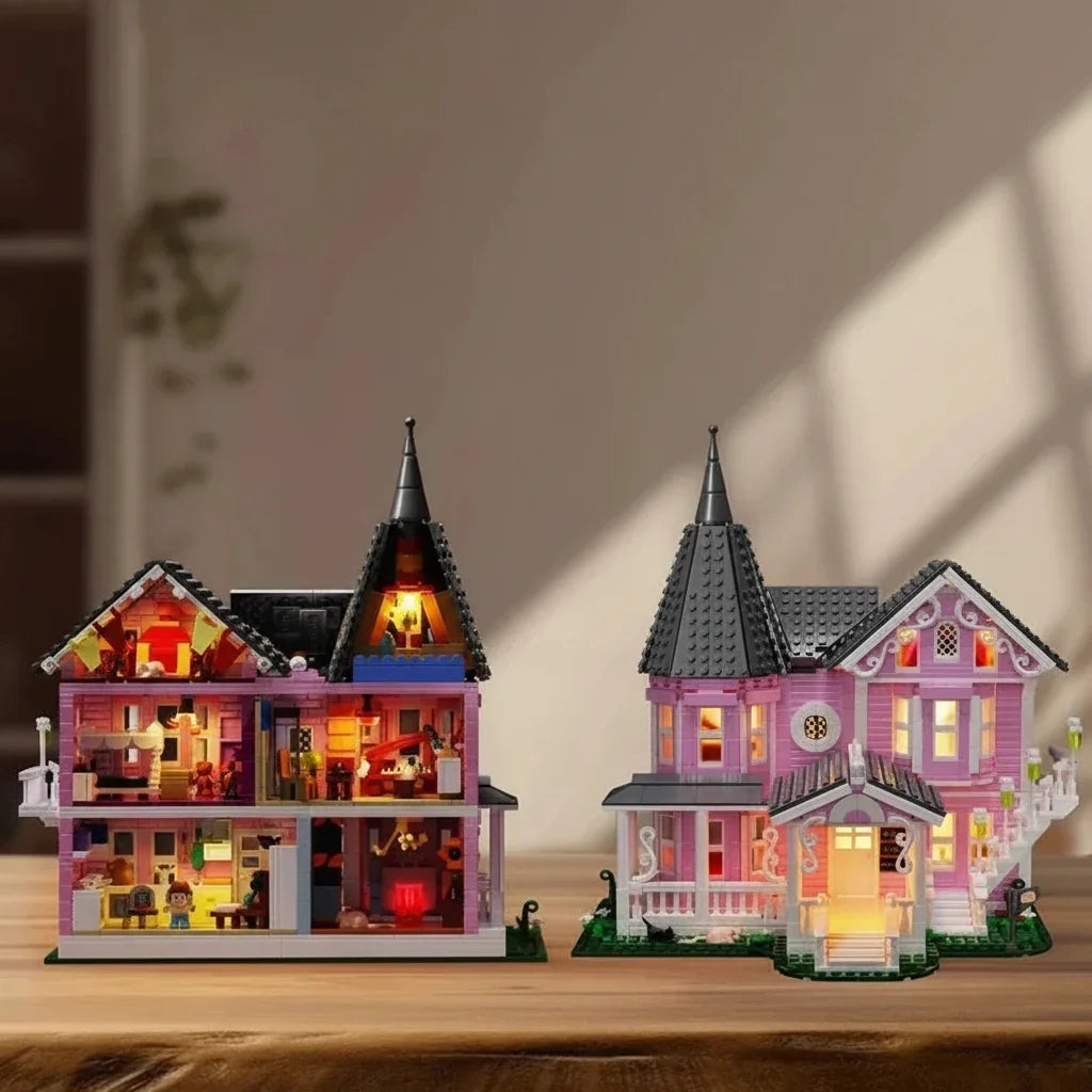1,349-Piece Illuminated Halloween Building Block Set