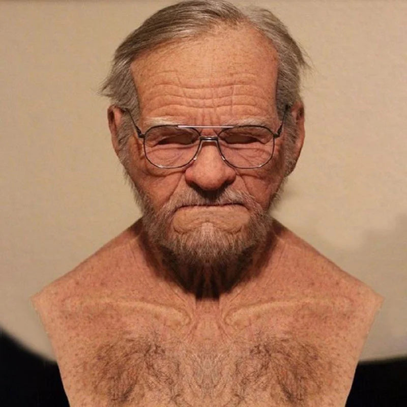 Adult Halloween Costume Mask - Realistic Full Face Latex Design
