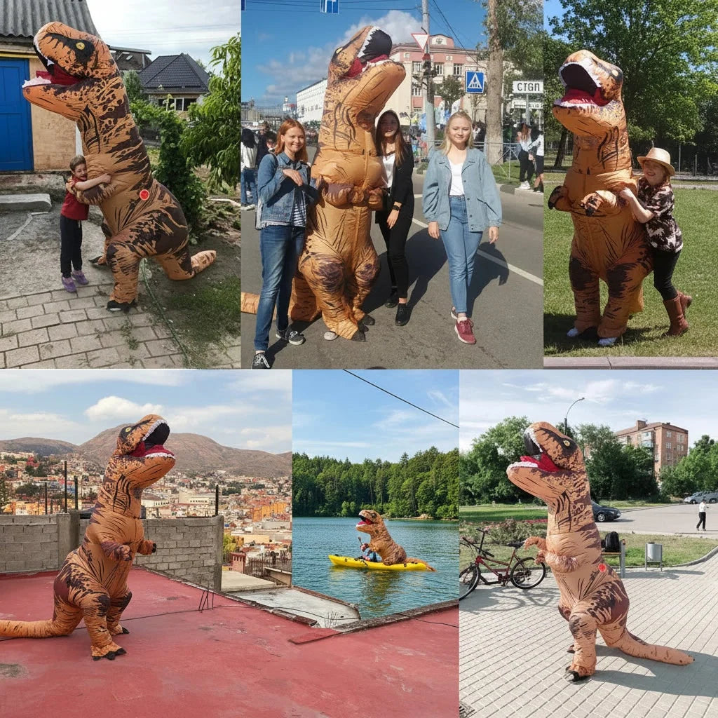 Halloween Costumes Inflatable Dinosaur Funny Party Suit