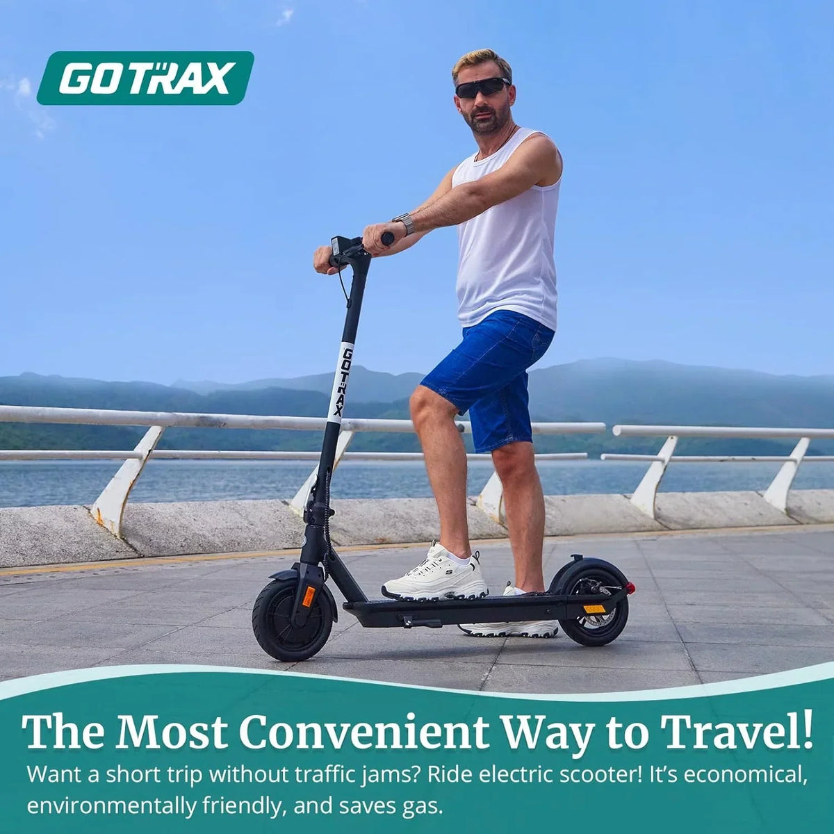 Adult Electric Scooter, 8.5 Inch Pneumatic Tires, Max Range 14/18 Miles, Max Speed 15.5/18 MPH, Powered by 300 Watt Motor, with Cruise Control Adult Folding Electric Scooter