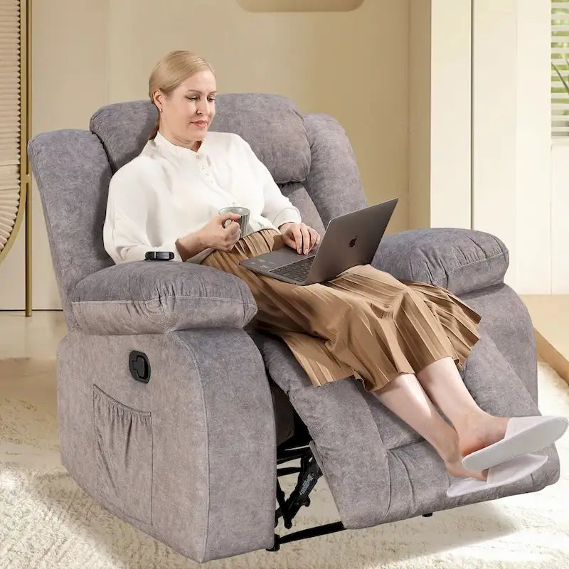Super Comfortable Standard Size Heating and Massage Recliner Chair