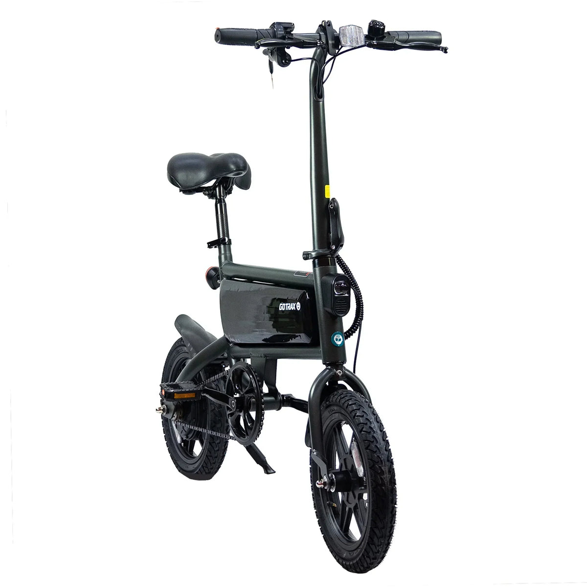 GOTRAX Folding Electric Bike For Adults And Teens, 14 inch, 250W, 15.5 mph, 15 Miles, Black - S2