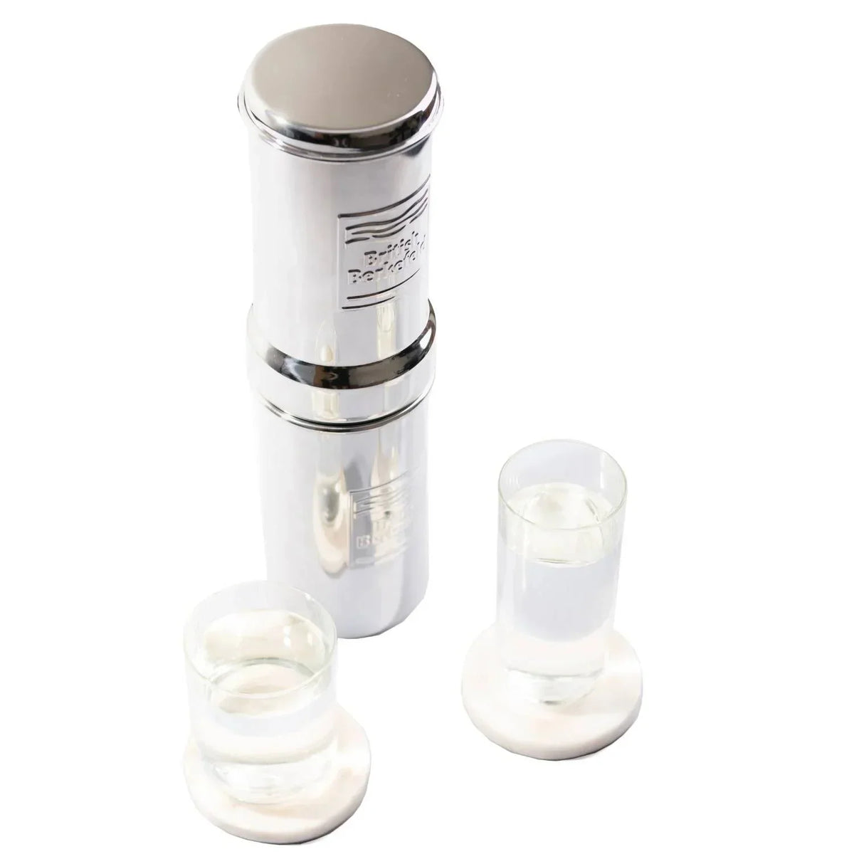 British Berkefeld Gravity Water Filter System 1 Liter Stainless Steel With 1 Ultra Sterasyl Cartridge - Baron