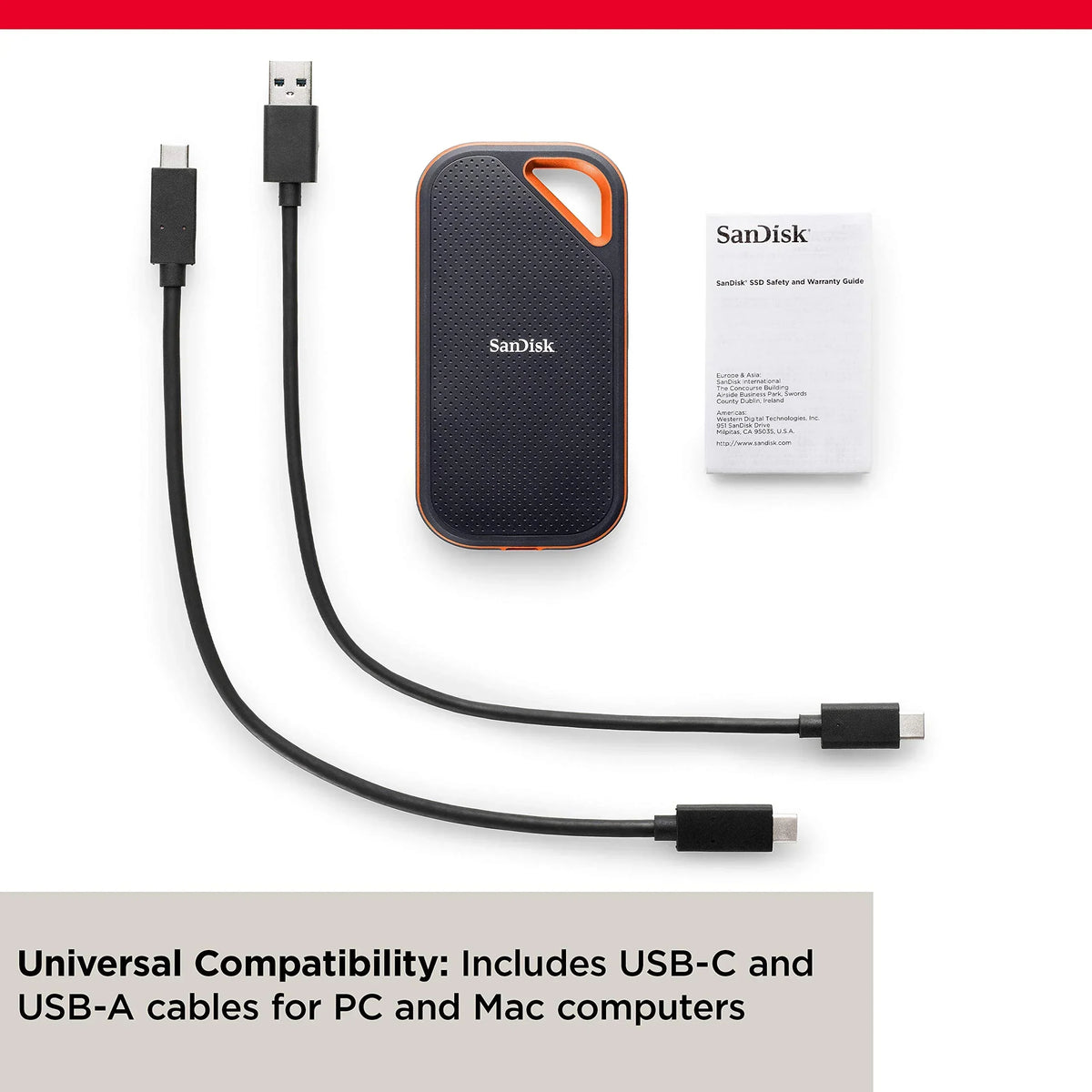 SanDisk 1TB Extreme PRO Portable SSD - Up to 2000MB/s