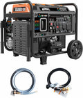 10500 Peak Watt Tri Fuel Open Frame Inverter Generator,with ATS,Quiet Technology,CO Sensor,digital display and 50A,Ideal for Home backup,contruction site and RV Camping.