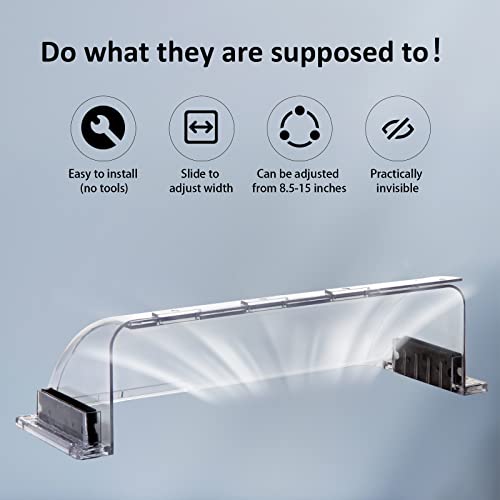 2 Pack Air and Heat Deflector for Vents, Sidewalls and Ceiling Registers