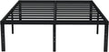 EMODA Queen Bed Frame No Box Spring Needed 18 Inch Heavy Duty Metal Tall Platform Bed Frame