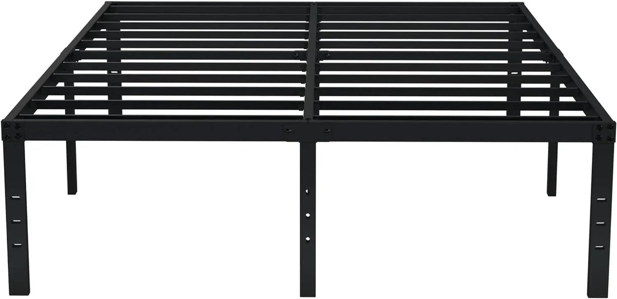 EMODA Queen Bed Frame No Box Spring Needed 18 Inch Heavy Duty Metal Tall Platform Bed Frame