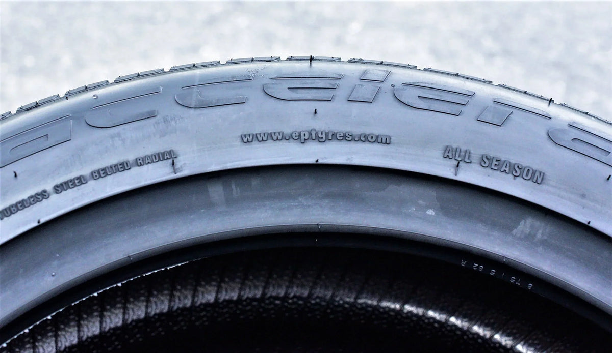A pair of 2(2) 225/40R20 101W XL AS A/S performance tires