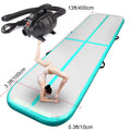 Fbsport Green 4m*1m*0.1m Inflatable Air Track Tumbling Gymnastic Mat Floor Home Training Yoga W/ Pump