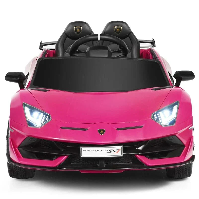 Licensed Lamborghini SVJ Kids Ride-On Car, 12V Battery Powered Sports Car Toy with Trunk & Remote