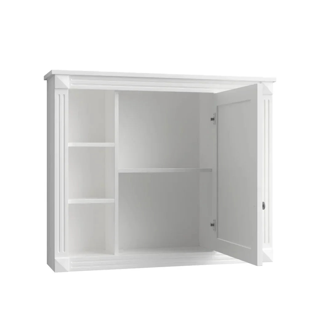 36'' Bathroom Vanity Set With Ceramic Sink Top, Mirror Cabinet, 2 Doors And 2 Drawers - Gray