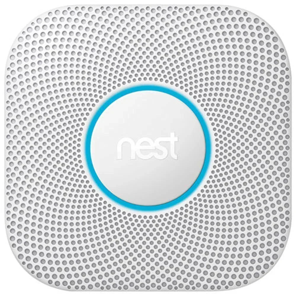 Google Nest Protect 2nd generation smoke and carbon monoxide detector with cable, voice alerts and smartphone notifications