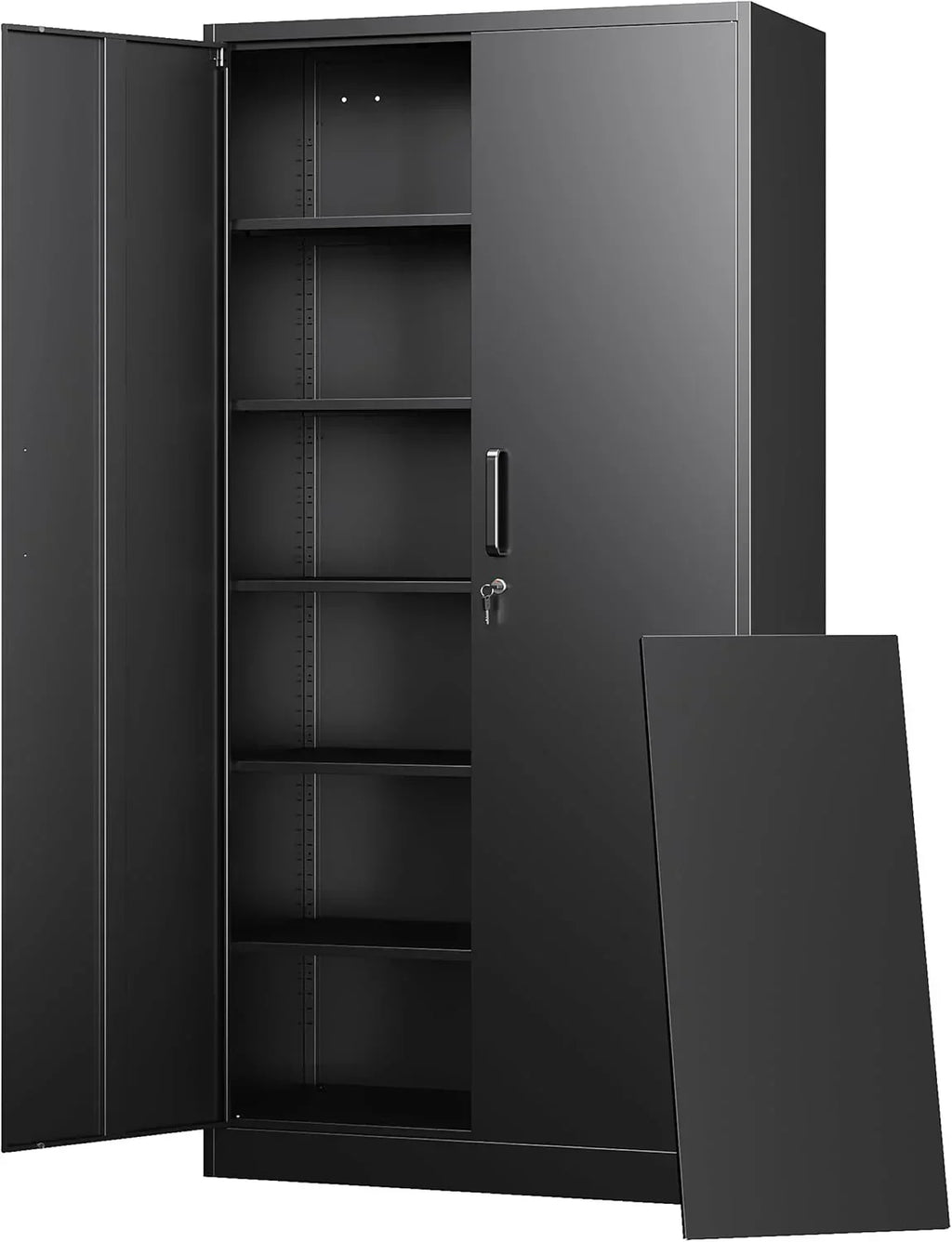Letaya Metal Garage Storage Cabinets with Lock-72 Tall Tool Organizer Steel Lockers