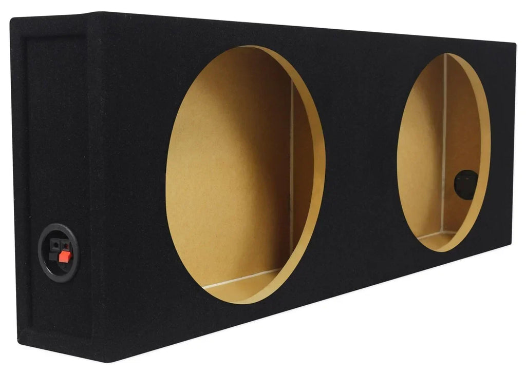 MTX Dual 3512-04S 12 in 1200W Shallow Car Subwoofers With Rockville Sealed Enclosure
