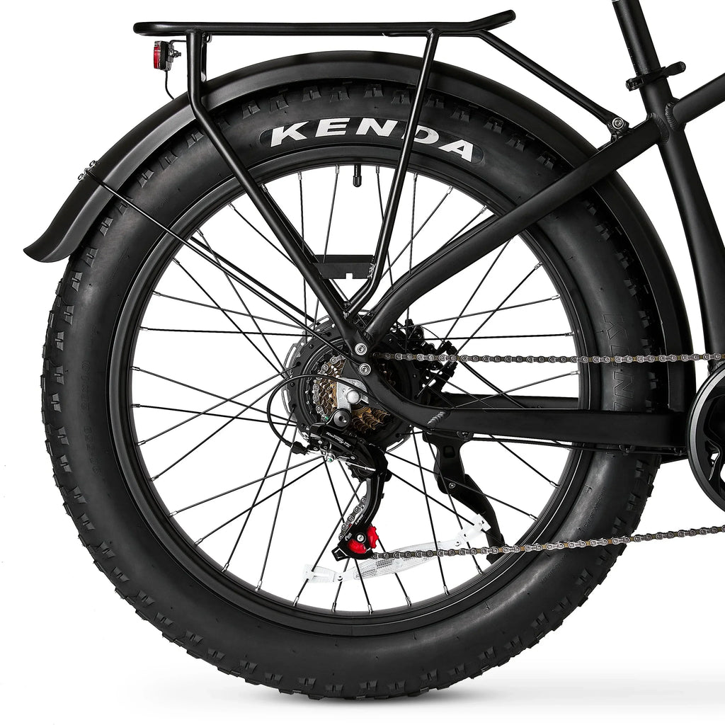 Ozark Trail Electric Fat Tire Bike, 26in, 48V, Class 2, Black, Fits Riders 5ft 2in - 6ft 1in - M.3 Ranger+