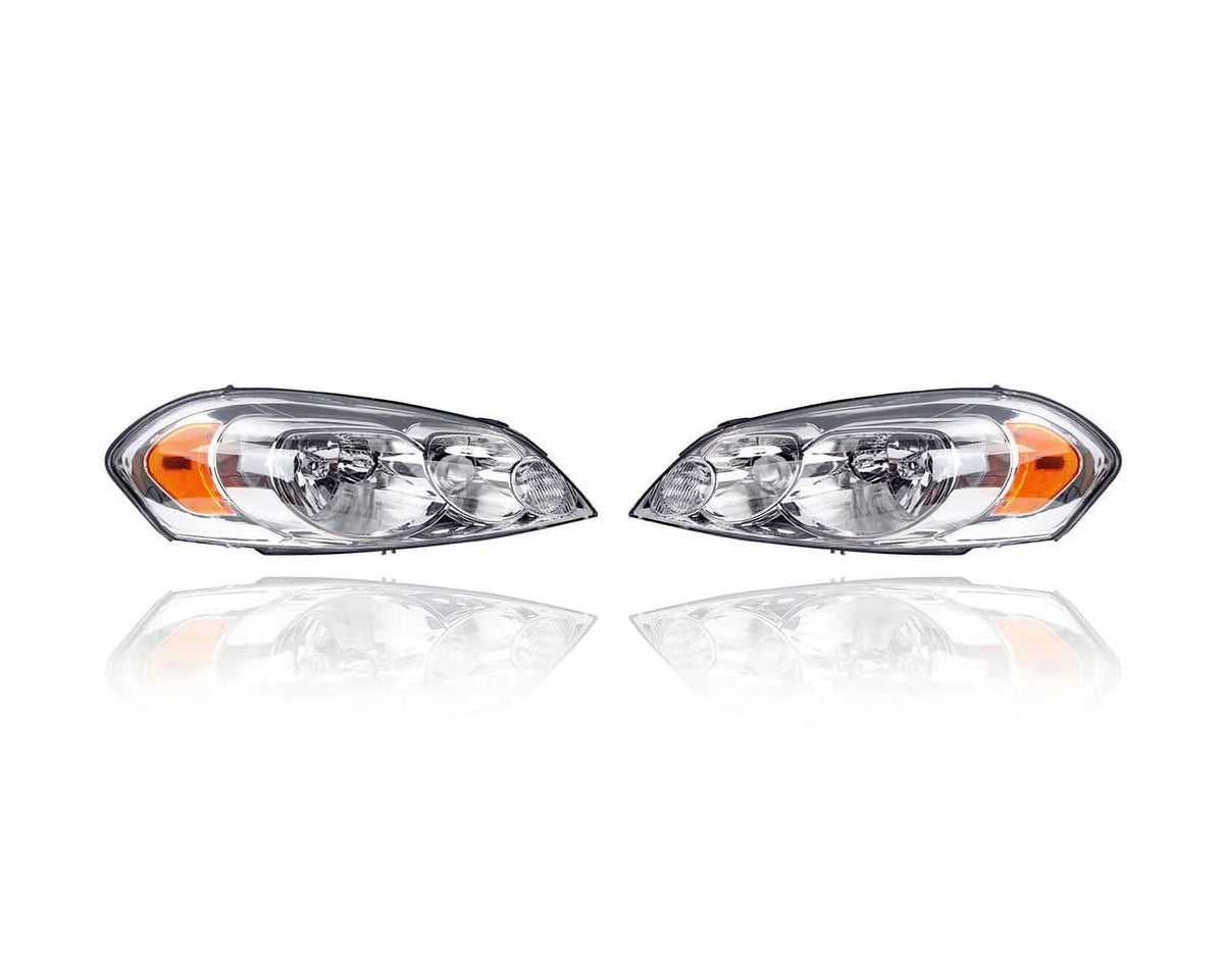 DEPO Headlight Assembly Pair for Chevrolet Impala and Monte Carlo - 25958360, 25958359