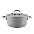 Rachael Ray Cook + Create 5qt Aluminum Nonstick Dutch Oven with Lid - Gray
