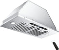 30 inch Built-in/Insert Range Hood 900 CFM, Ducted/Ductless Convertible Duct, Stainless Steel Kitchen Vent Hood with 4 Speed Gesture Sensing&Touch Control Panel(IKB01-30)