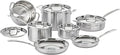MultiClad Pro Stainless-Steel Cookware 13-Piece Cookware Set, Silver
