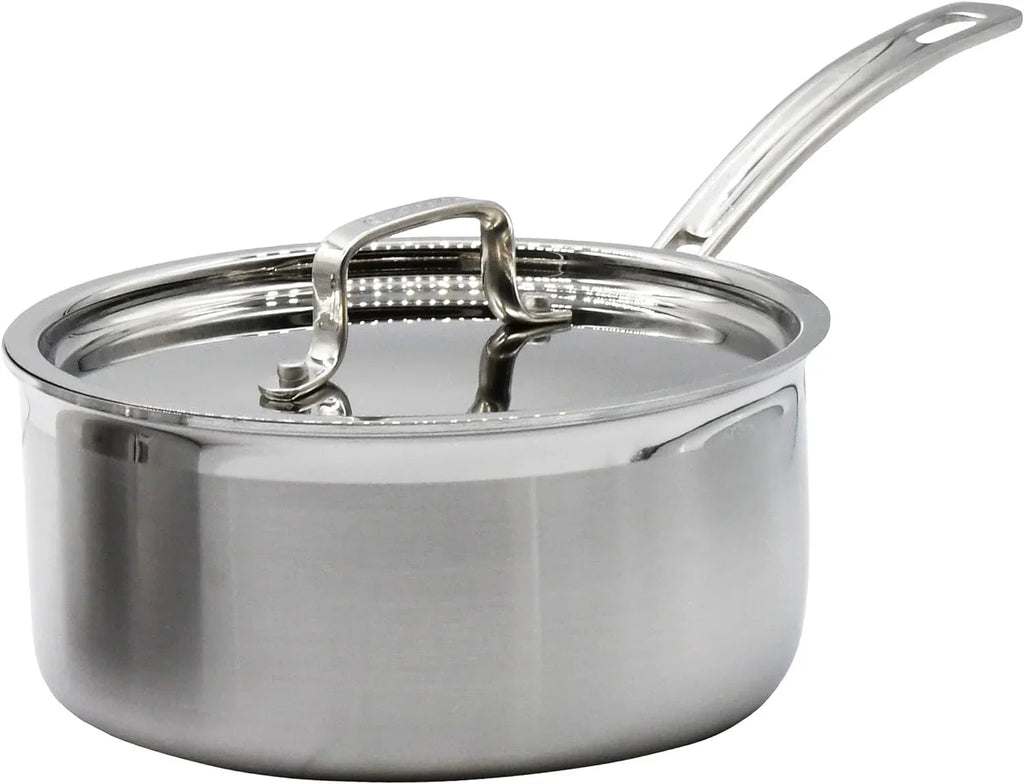 MultiClad Pro Stainless-Steel Cookware 13-Piece Cookware Set, Silver