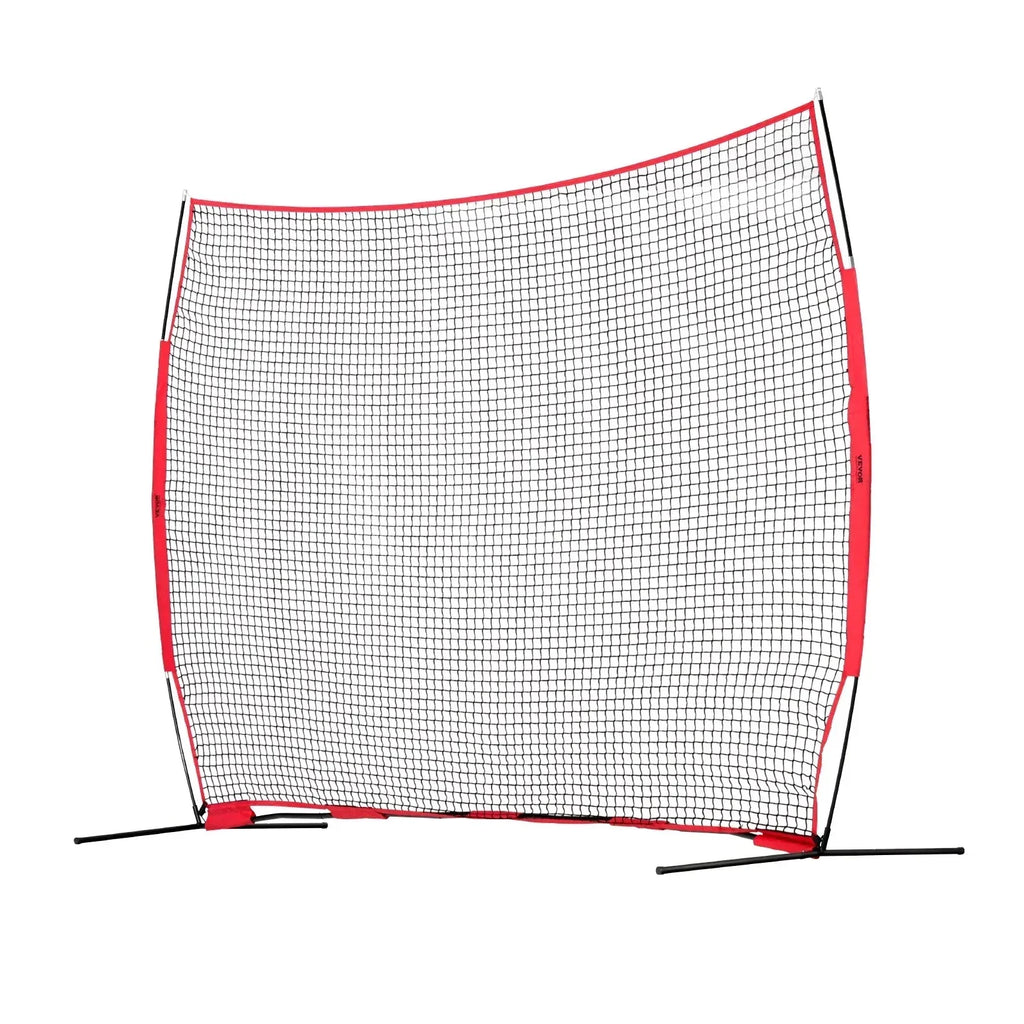 VEVOR Barricade Backstop Net, 12x9 ft Ball Sports Barrier Netting With Carry Bag - SSPDYBQ004
