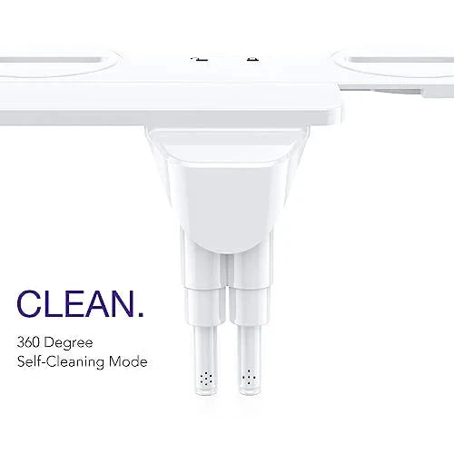 Veken Bidet Attachment for Toilet - Ultra-Slim Self Cleaning Fresh Cold Water Sprayer Bidets