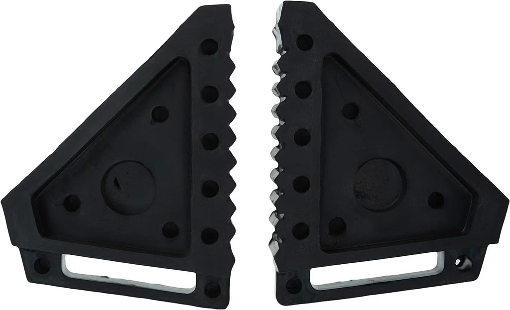 10-Ton Medium Height Pin Type Jack Stands, Pair, Red