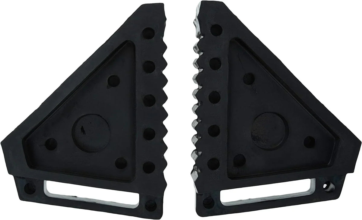 10-Ton Medium Height Pin Type Jack Stands, Pair, Red