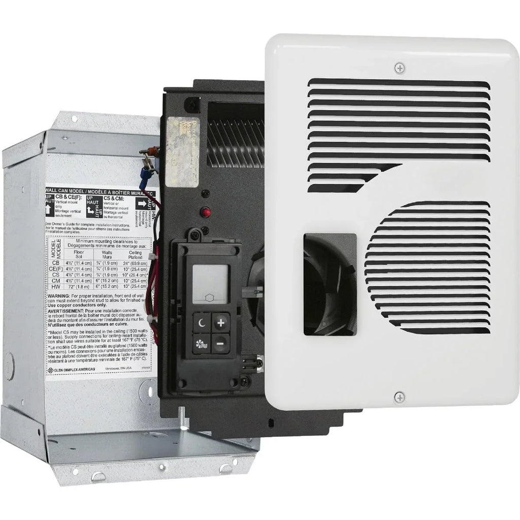Cadet Energy Plus Wall Heater, Digital Thermostat, 240/208/120V, White
