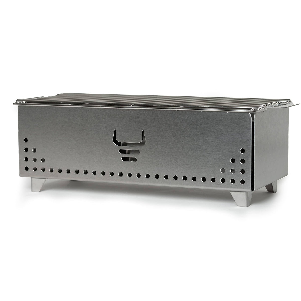 Yak Charcoal Grill, Brushed Steel