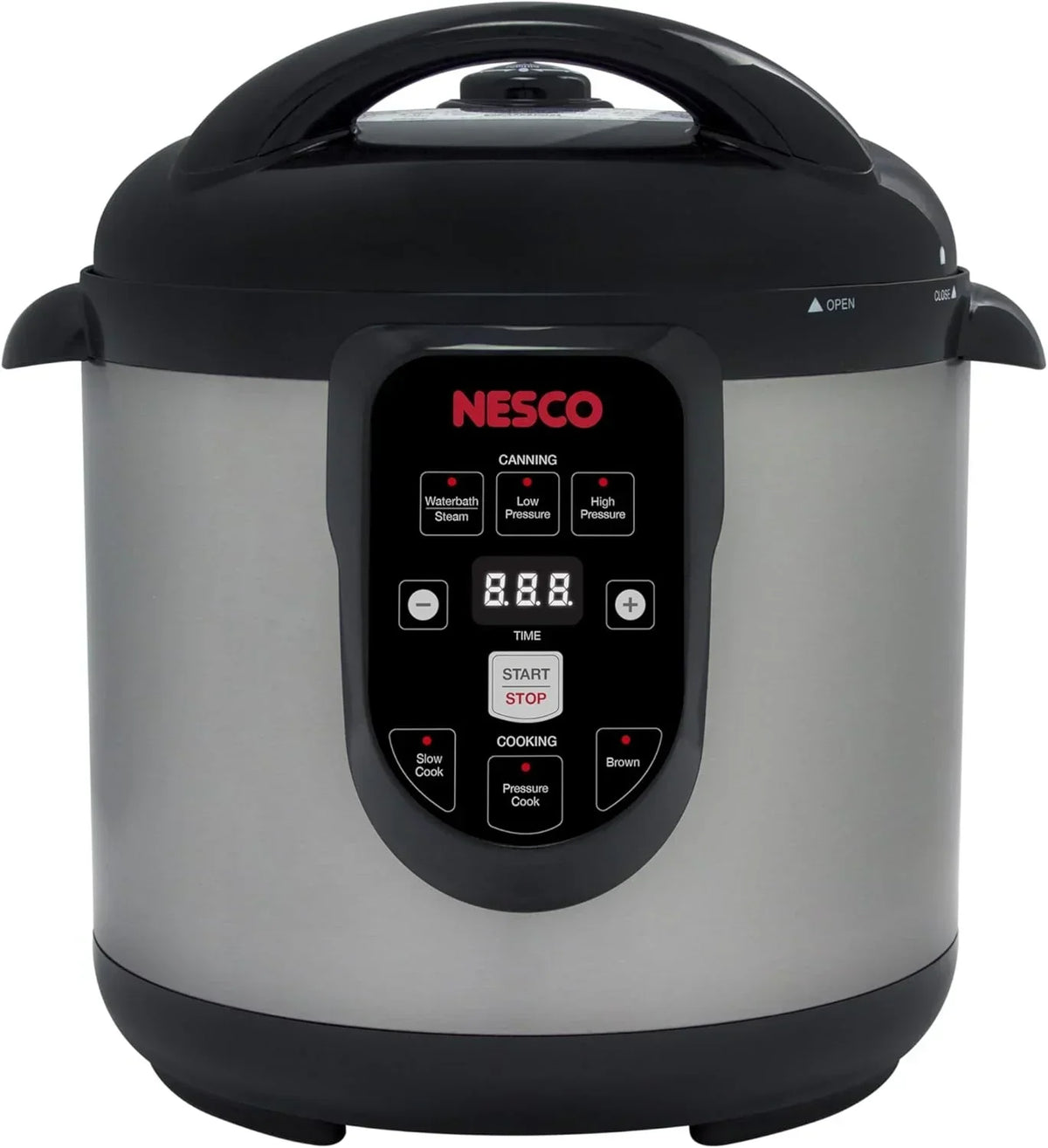 Nesco NPC-9 Smart Electric Pressure Cooker and Canner, Stainless Steel, 9.5 Qt