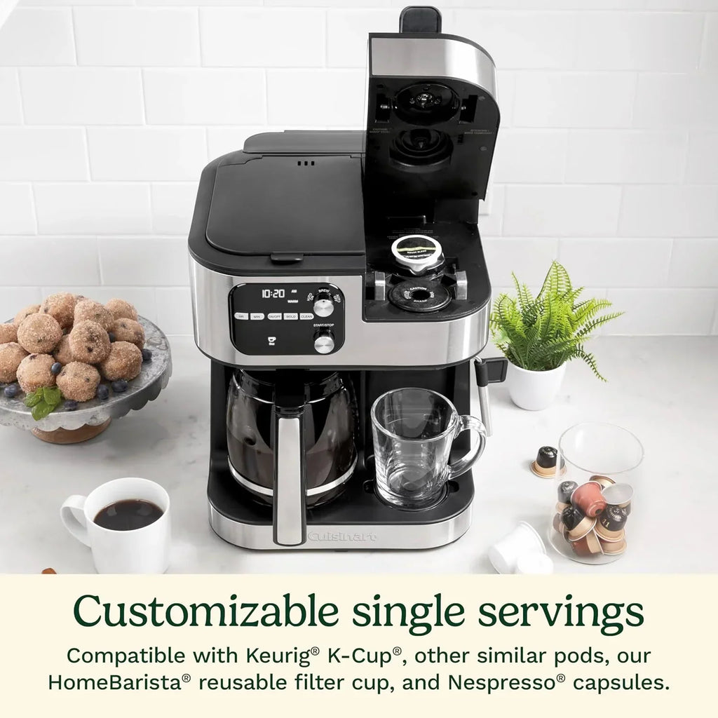 Coffeemaker 4-In-1 Coffee Center Barista Machine