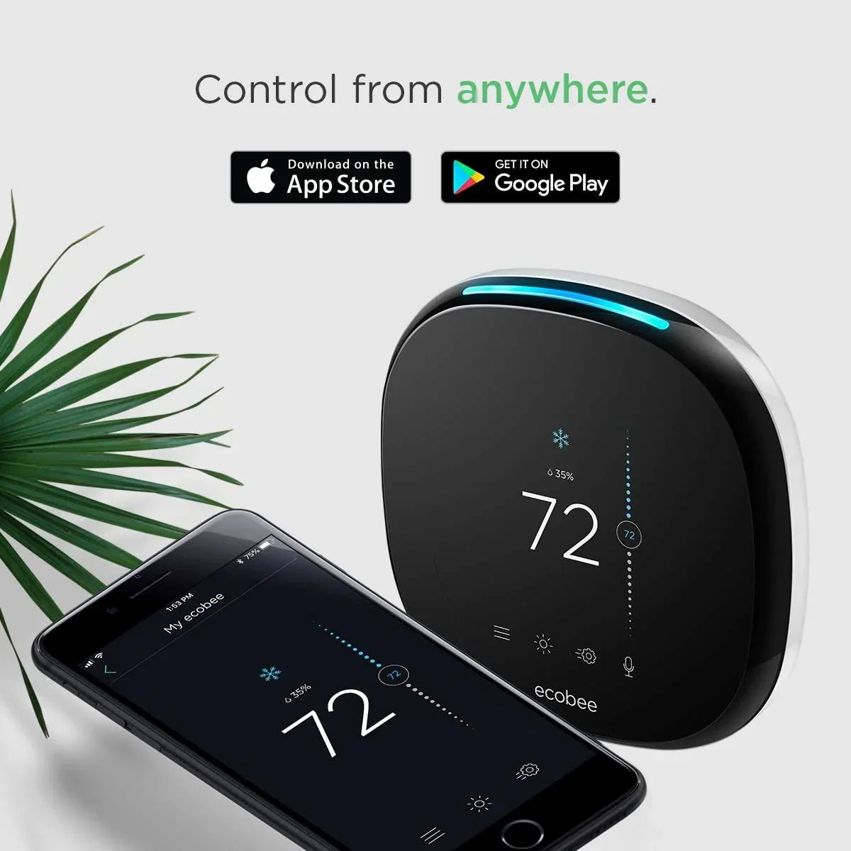 4 Smart Thermostat with Built-In Alexa, Room Sensor Included
