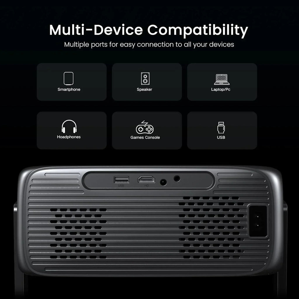 2000 ANSI Official Licensed Google TV Outdoor Projector 4K Decoding, Smart Projector