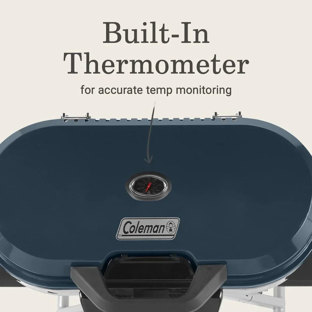 RoadTrip 285 Portable Stand-Up Propane Grill with 3 Adjustable Burners & Instastart Ignition, 20,000 BTUs of Power for Outdoor Cooking, Camping, Tailgating, Grilling, BBQs, & More