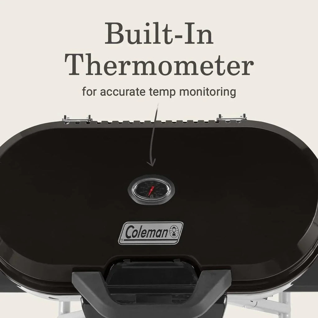 RoadTrip 285 Portable Stand-Up Propane Grill with 3 Adjustable Burners & Instastart Ignition, 20,000 BTUs of Power for Outdoor Cooking, Camping, Tailgating, Grilling, BBQs, & More