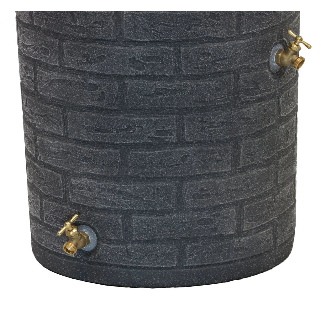 Good Ideas IMP - D50 - DAR Impressions Downton Rain Saver Rain Barrel, 50 Gallon, Dark Granite
