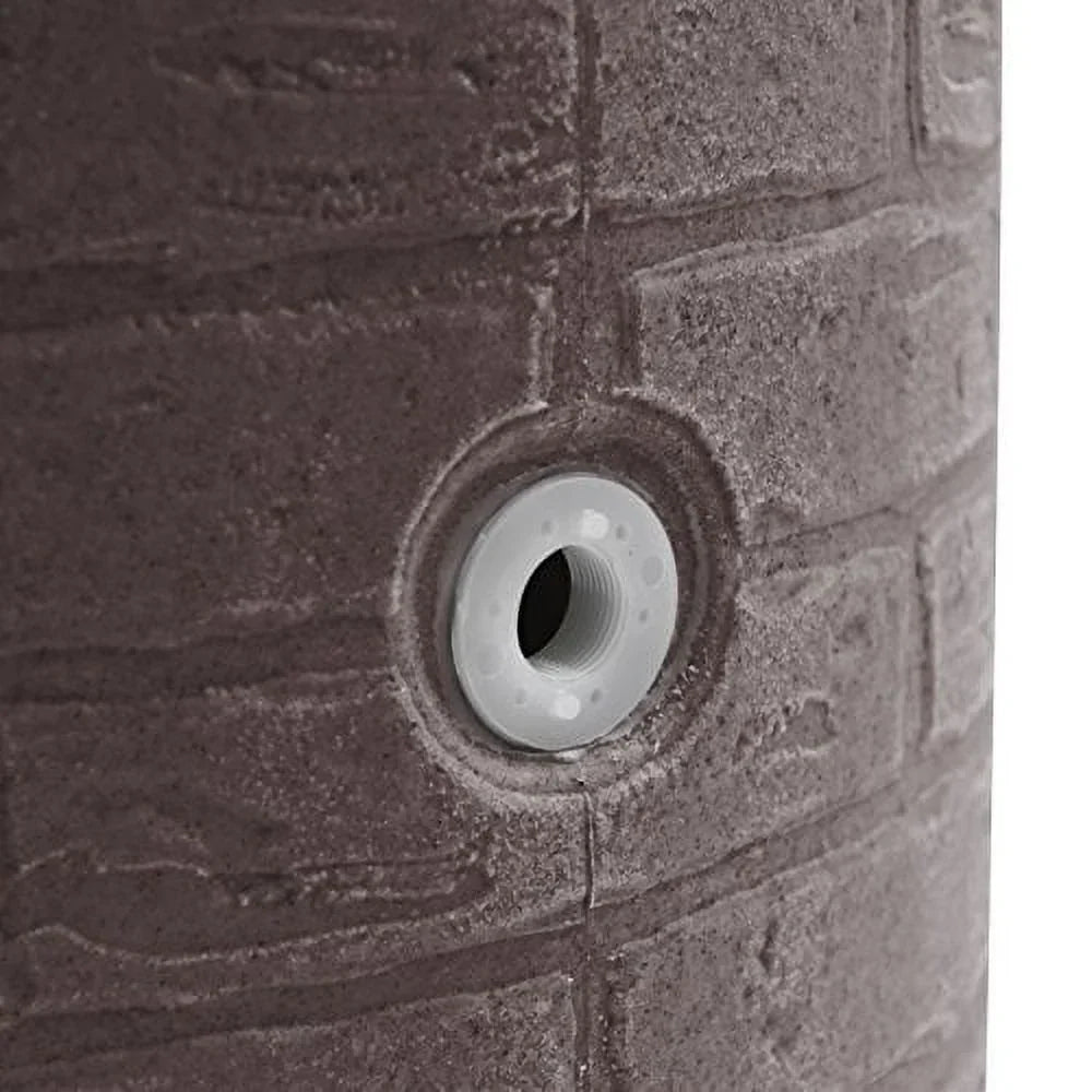 Good Ideas IMP - D50 - DAR Impressions Downton Rain Saver Rain Barrel, 50 Gallon, Dark Granite