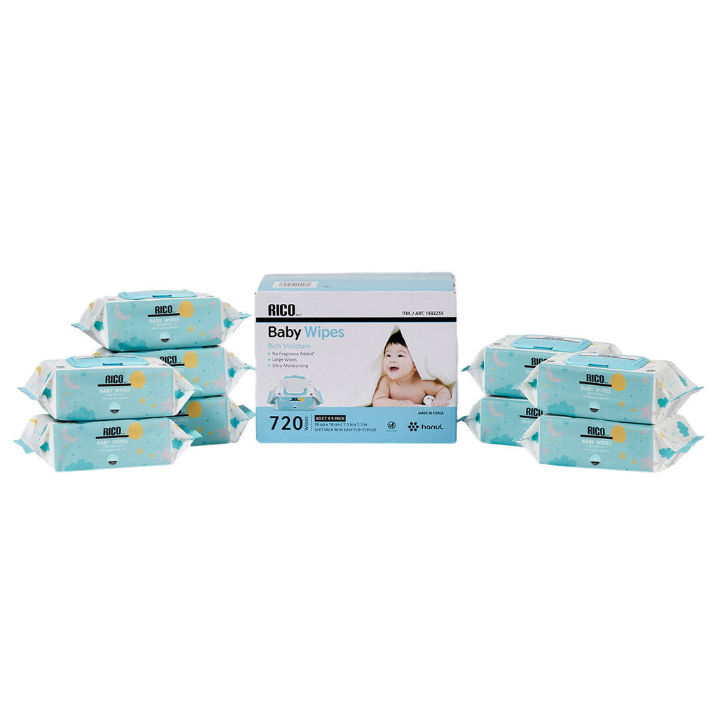 RICO Baby Wipes, 720 - Count