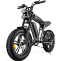 Retro-Style Adult Electric Bike, 1000W, 28 Mph, 94 Miles Range, 20in x 4.0in Fat Tires, Full Suspension - M20