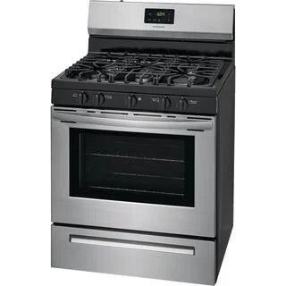 Frigidaire 30 inch (76 cm) wide freestanding 5-burner stainless steel gas hob FCRG3052AS