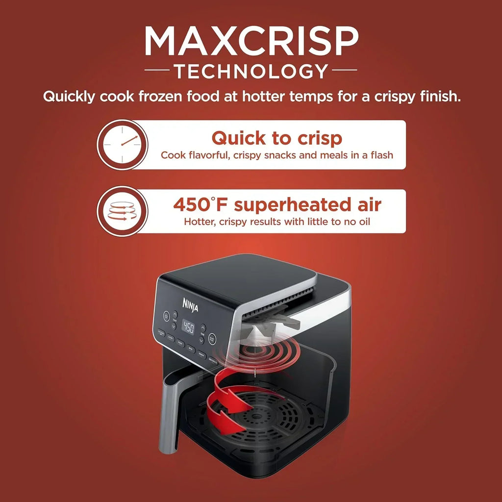 Ninja Air Fryer Pro XL 6-in-1 with 6.5 QT Capacity Max Crisp Air Fry Air Roast Bake